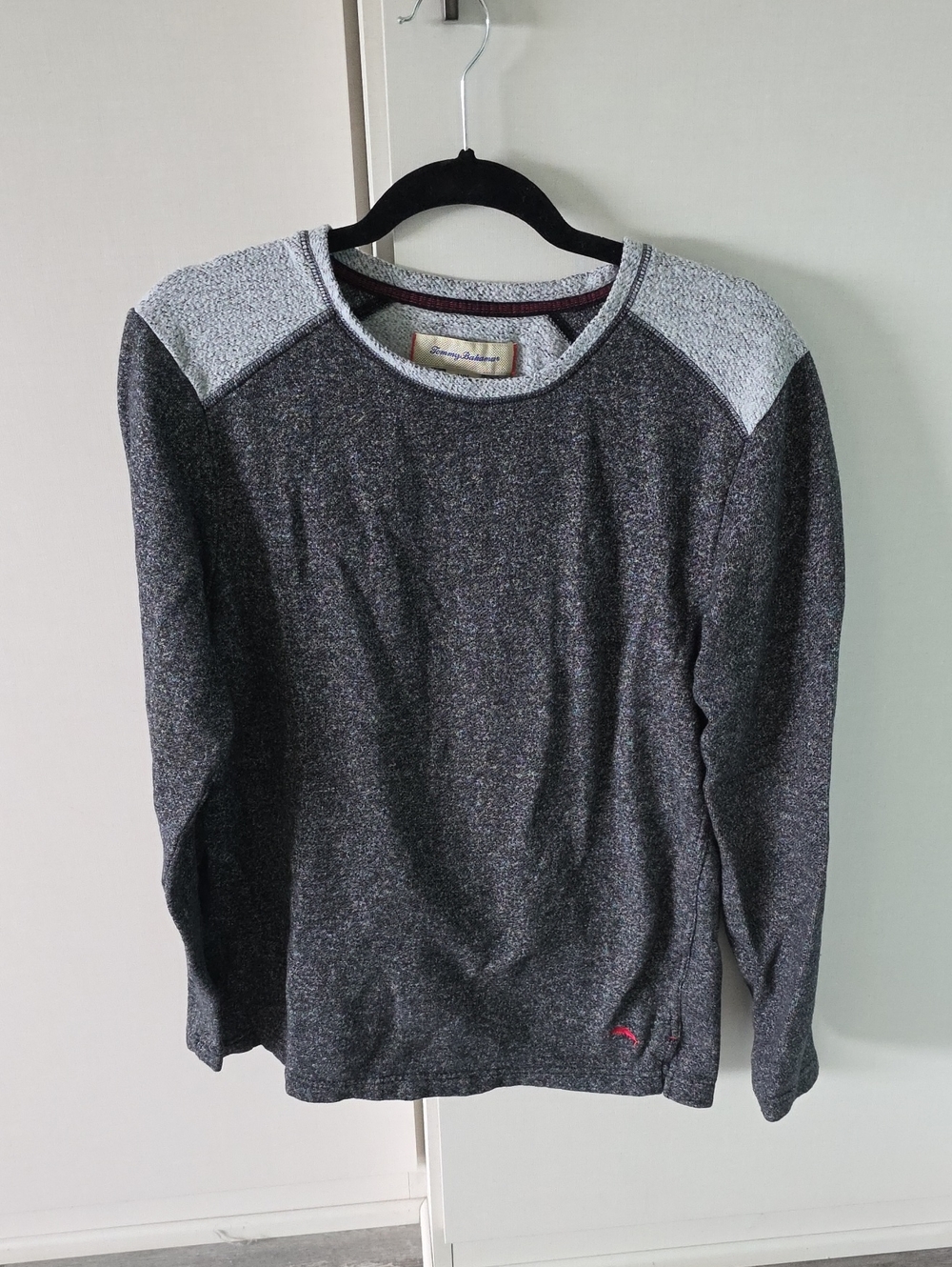 Tommy Bahama Men's Crewneck Sweater in Charcoal Gray